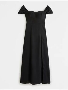 The A&F Camille off the shoulder black maxi dress